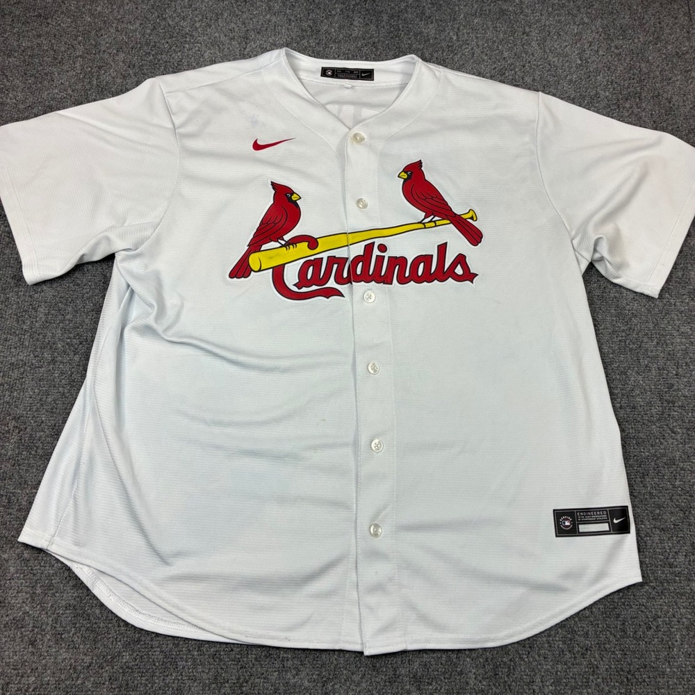 Nike MLB St Louis Cardinals Nolan Arenado 28 Jersey White Mens Size 2XL XXL